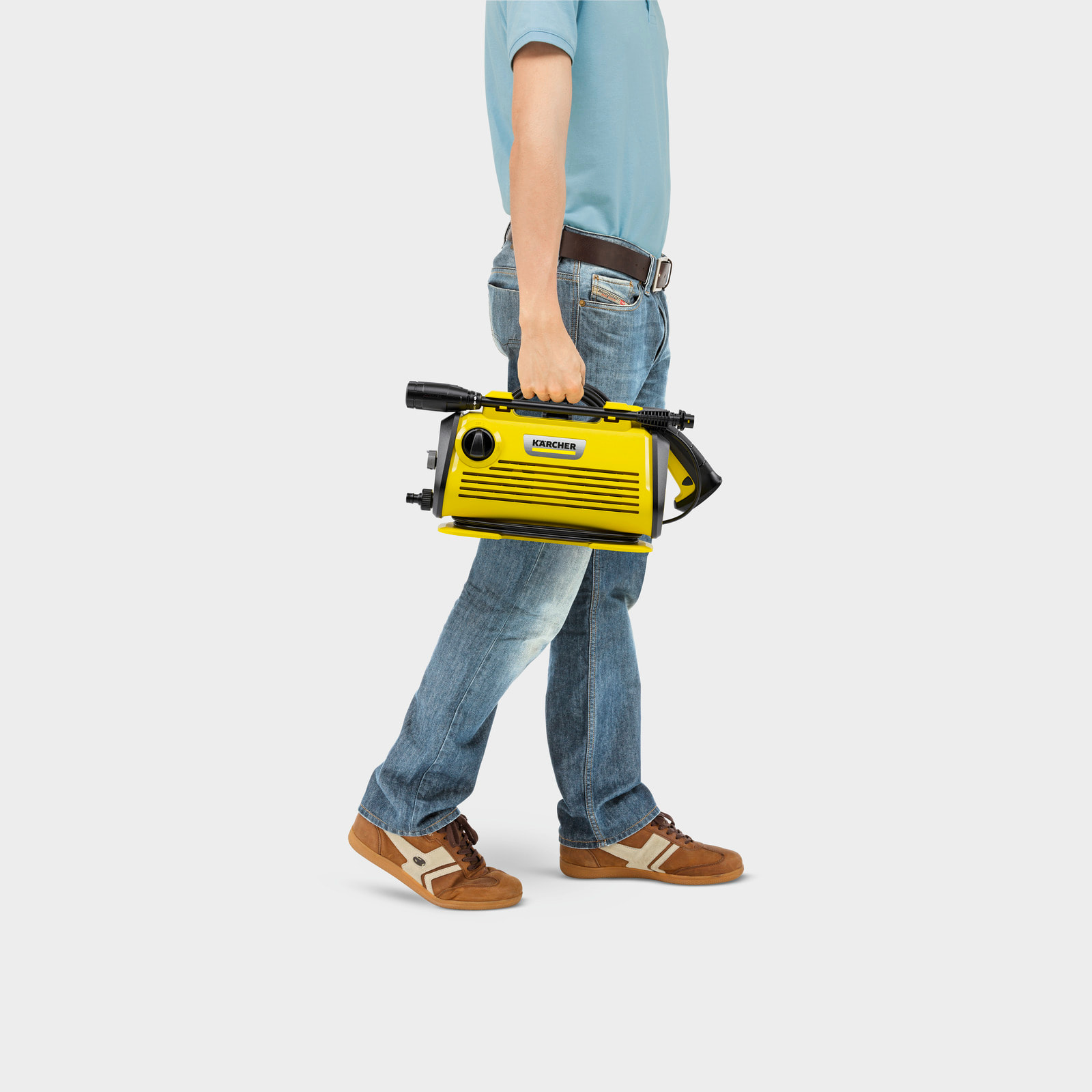 Nettoyeur haute pression Karcher K 3 Horizontal Plus - Pression 120 bar- Débit 380 l/h- Position horizontale stable