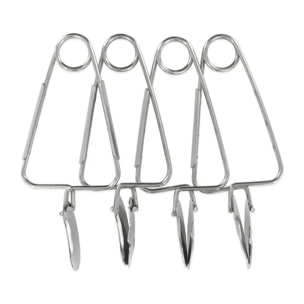 Lot de 4 pinces à escargot FM Professional