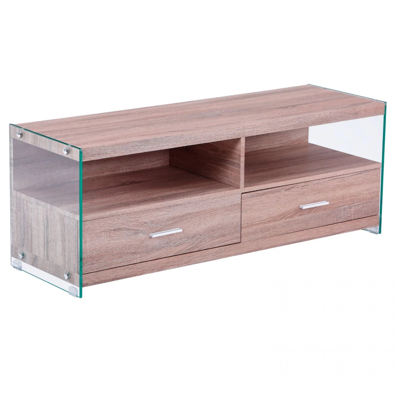 Mueble TV Evan Cristal - Roble