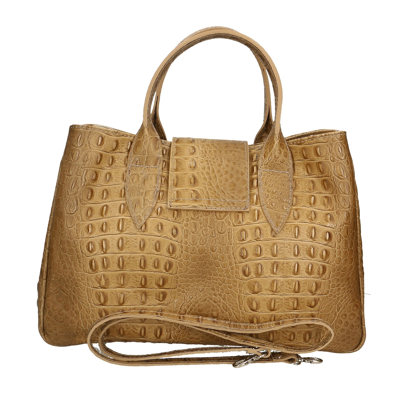 Borsa a mano da donna In Vera pelle Made in Italy 35x23x13 cm