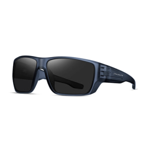 Gafas de sol PALO ALTO SKATE - Azul mate transparente / Polarizada ahumada