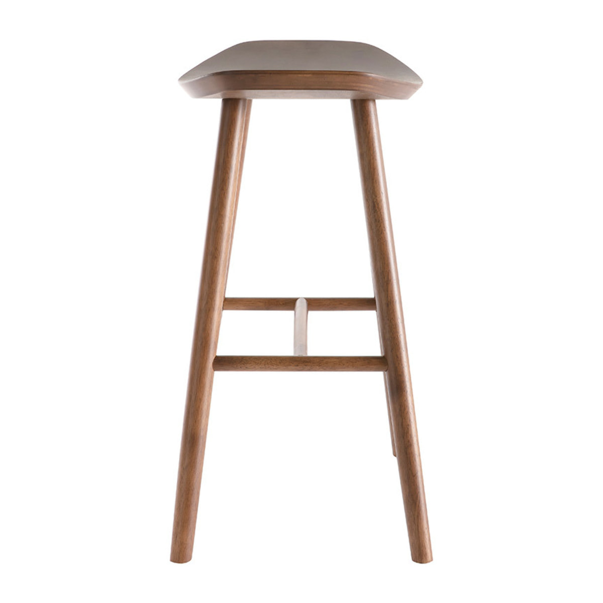 Tabourets de bar noyer H65 cm (lot de 2) DEMORY