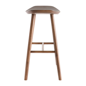 Tabourets de bar noyer H65 cm (lot de 2) DEMORY