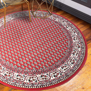 Tapis rond tissé motif oriental FIBU