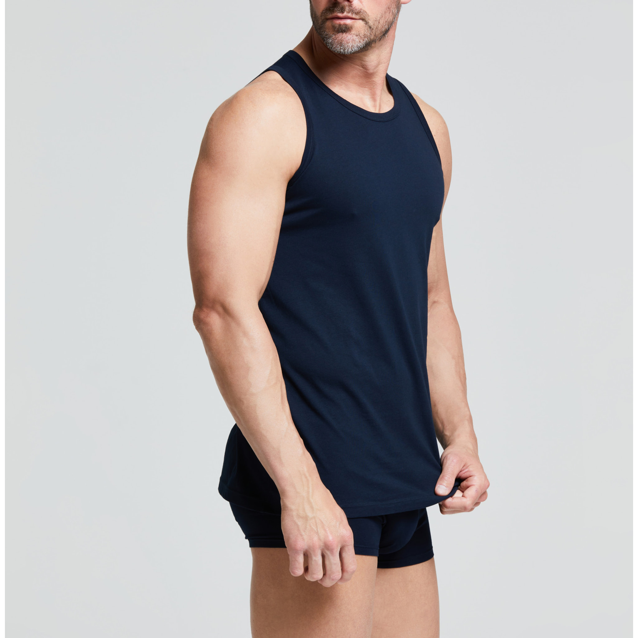 Canotta a spalla grande in cotone organico Cotton Planet vestibilità comfort