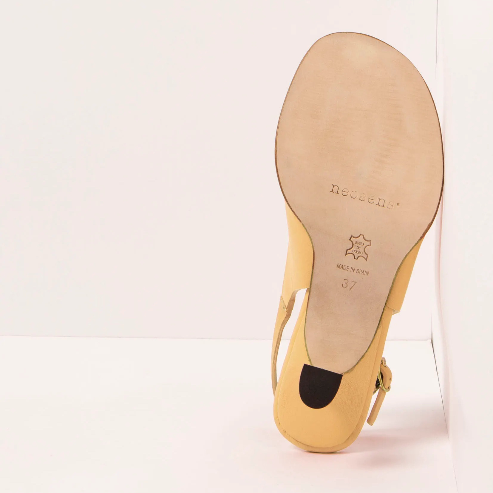 Sandalias con tacón S3165 NAPPA SUN LIGHT/ GLERA color Sun light