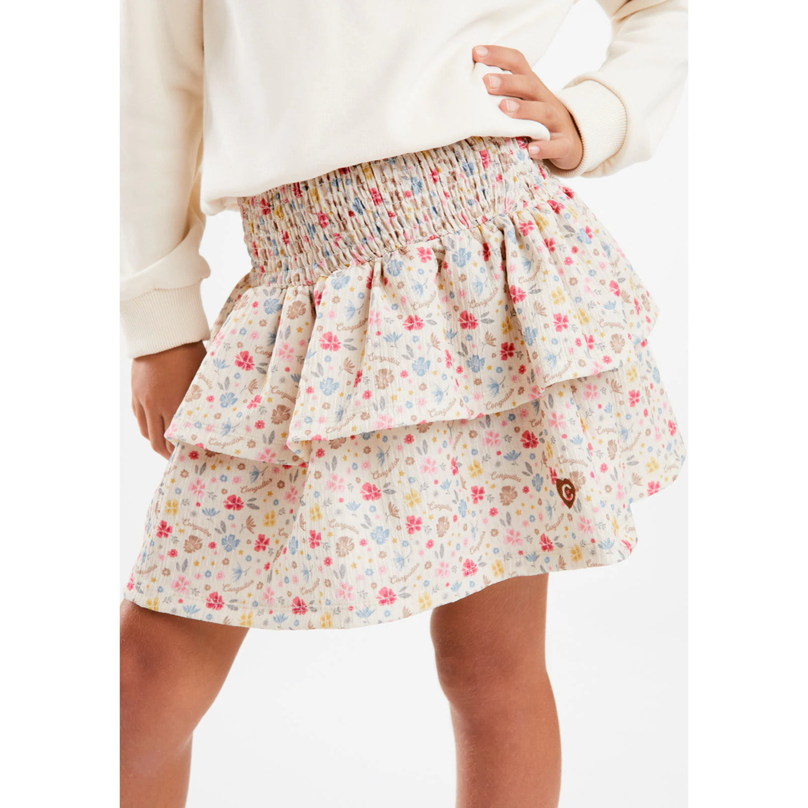 Falda Volantes Estampado Florar