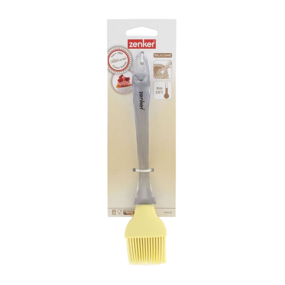 Ensemble de 2 Pinceaux de cuisine et de pâtisserie 24 cm en poils silicone Zenker Smart Pastry