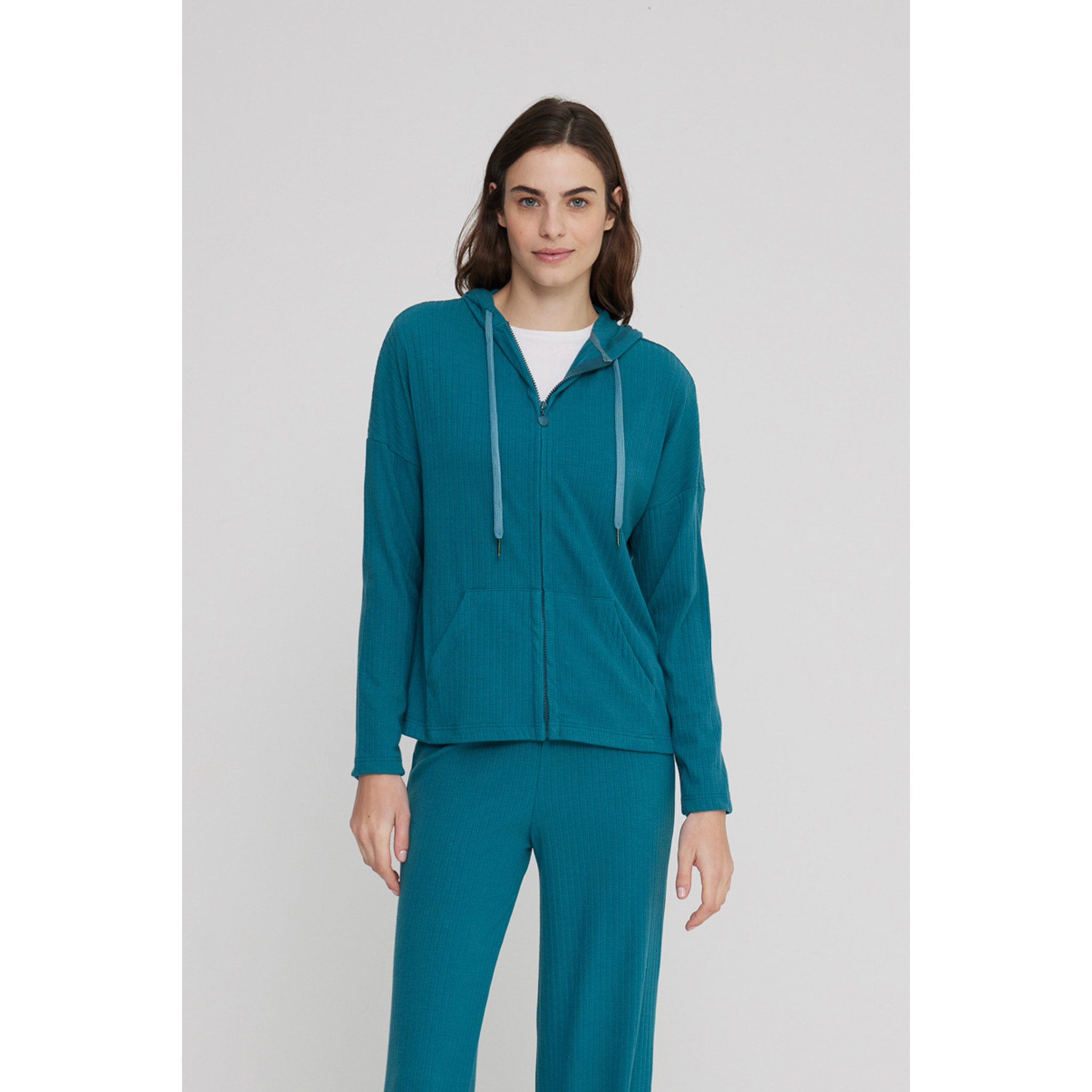 Competo loungewear donna dora in maglina a coste Noidinotte