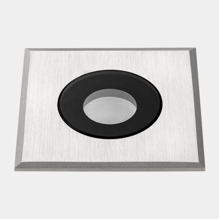 LedsC4 - Foco Empotrable de Suelo LED 2.5W, Luz Cálida 3000K, IP66-IP67, Acero Inoxidable, Ideal para Jardín y Terraza, Diseño Compacto 47x35mm, Resistente a Intemperie