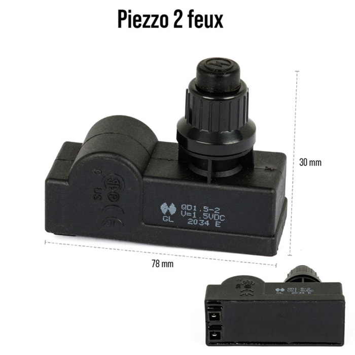 Bouton allumage piezzo 4f
