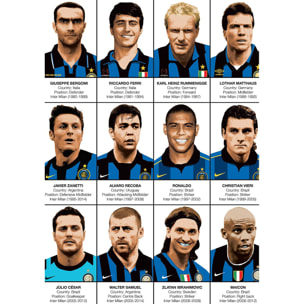 Affiche - Legends of Inter Milan - Olivier Bourdereau