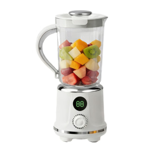 Batidora portátil AJ03. 600 ml, 50W con motor de 20000 rpm, pantalla LCD y 2 velocidades. Batería recargable de 1500 mAh.