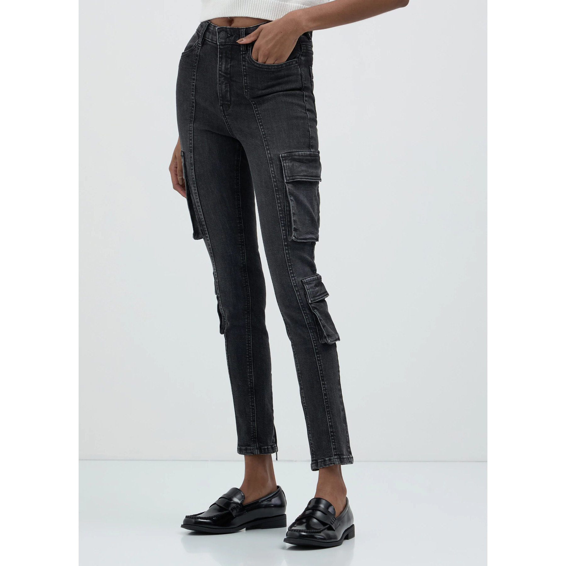 Jeans skinny cargo