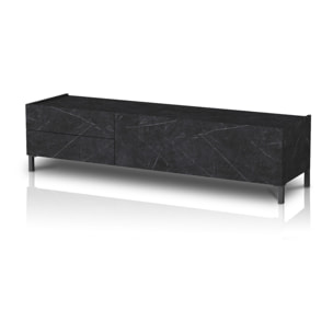 ORESTELUCHETTA porta TV BURHAM BLACK MARBLE