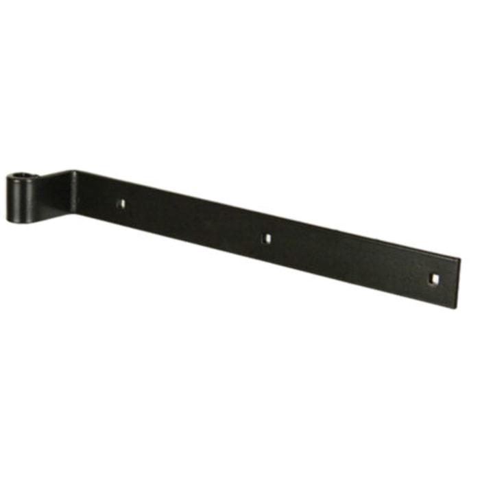 Penture coudée époxy noir A 35 bout carré fer de 40x6 mm D.14 mm lg 500 mm - TIRARD BURGAUD - 1PD92349