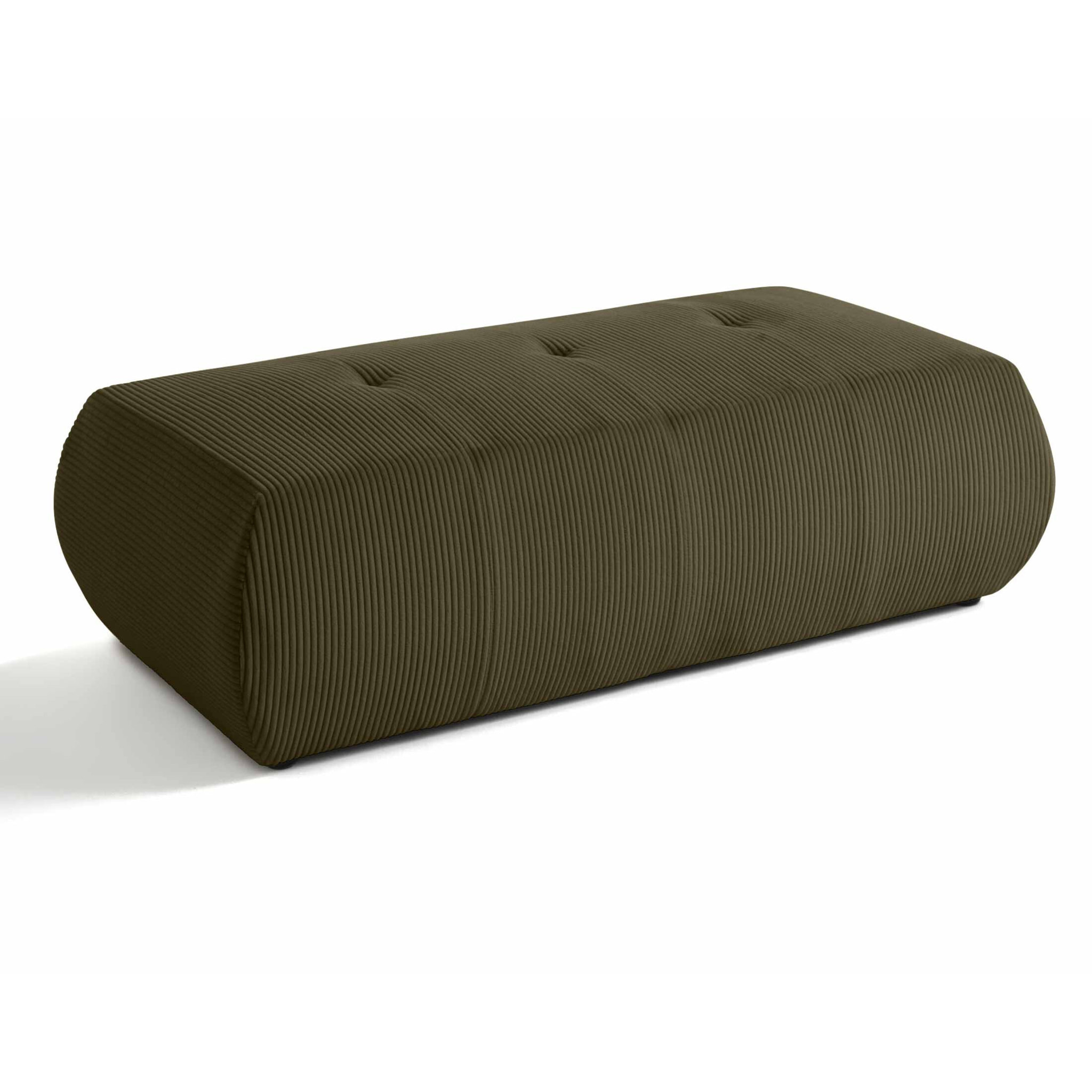 Onyx - pouf d'appoint - en velours côtelé - Vert