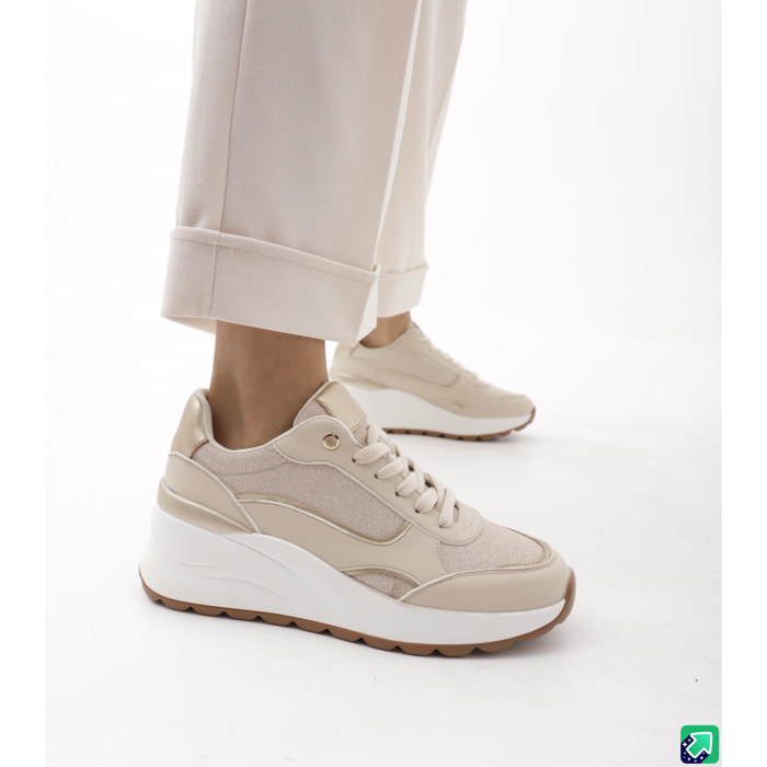 SNEAKERS ZEPPA SHINY CHOCOLA' BEIGE