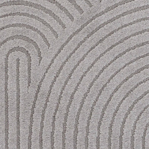 Tapis salon, motif géométrique, texture relief, lym chaleureux