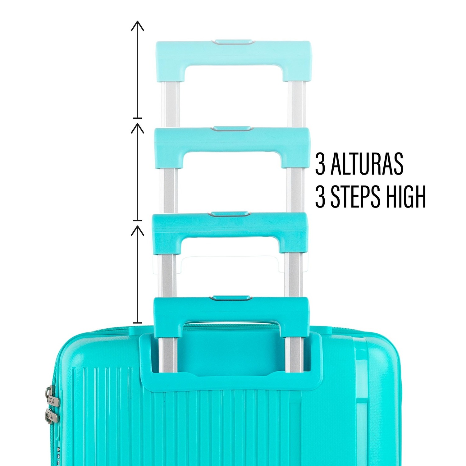 Juego De Maletas Rígidas Pp Itaca 761300 Viaje Pp Itaca Turquesa