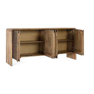 Aparador de Madera de Mango Estilo Boho Étnico