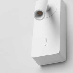 Forlight Colo - Luz de Lectura para Dormitorio LED Luz Cálida 3000K con Interruptor. Aplique de Pared Cabecero de Cama Blanco