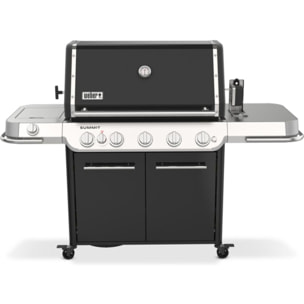 Barbecue gaz WEBER Summit FS38 E black 5 brûleurs sur chariot, 91x49 cm réchaud latéral