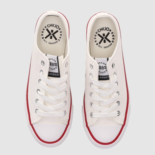 Deportivos de Tejido - Blanco - Tacón: Bajo