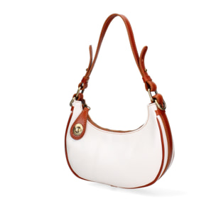 Borsa a spalla da donna - Modello False - Vera pelle - 25.0 x 18.0 x 8.0 cm