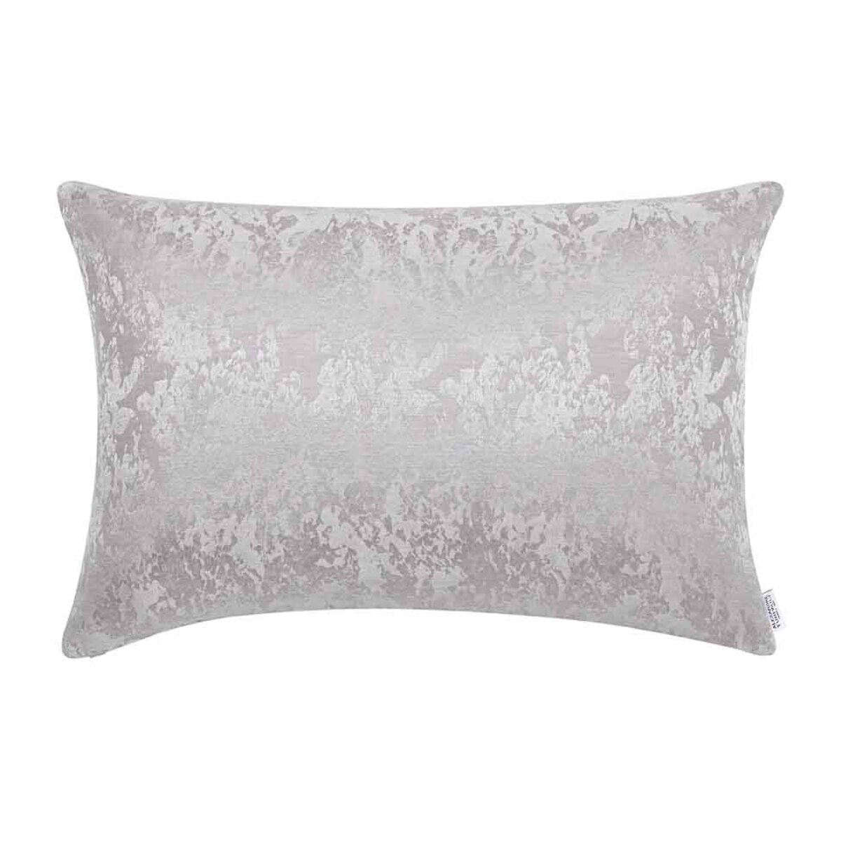 Taie d'oreiller imprimé en lin et soie, Lin & Soie, Gris Argent