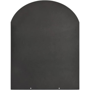 Pedana salvapavimento sotto stufa a legna e pellet in acciaio 80x60 cm