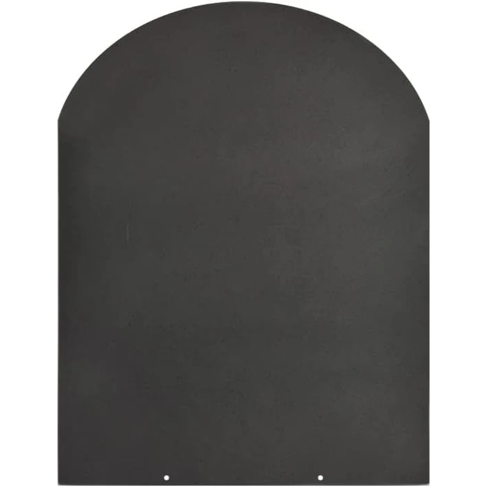 Pedana salvapavimento sotto stufa a legna e pellet in acciaio 80x60 cm