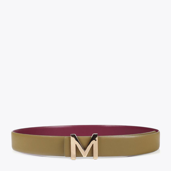 Cintura reversibile con fibbia M