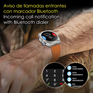 Smartwatch Z83 Max con triplo bracciale. Schermo AMOLED, schermo diviso, chiamate BT. Temperatura, tensione, ecc. Modalità sportive.