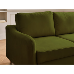 Will - canapé 3 places - convertible - en tissu - Vert Olive
