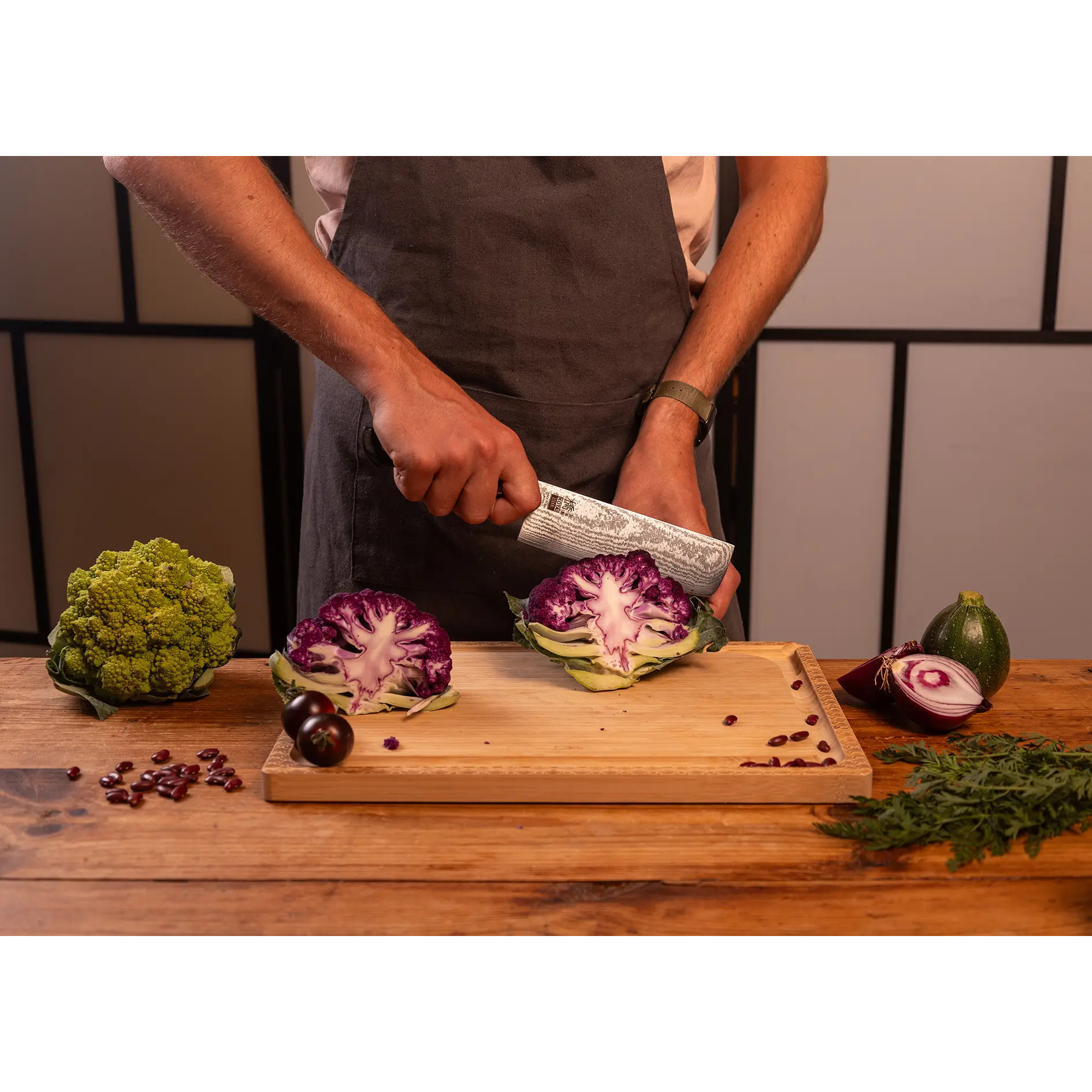 Couteau Nakiri 160 mm - Collection Hashi Damas