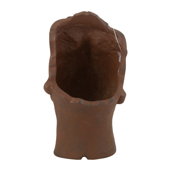 J-Line cache-pot David - céramique - rouillé - small - Ø 22 cm