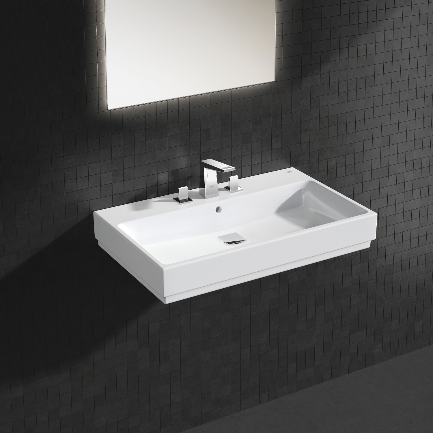 Mélangeur Lavabo 3 trous Allure Brilliant Taille S, chromé