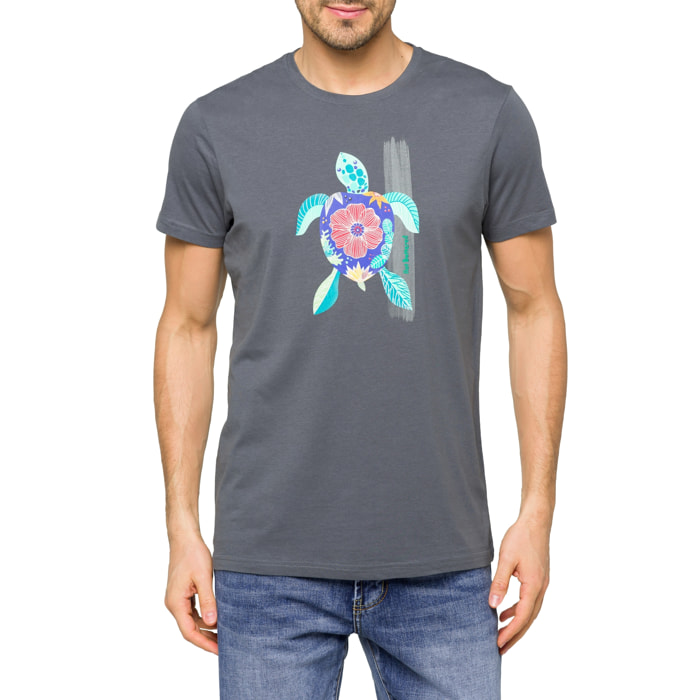 T-shirt in cotone 150 gr Hot Buttered Rebel Grigio.