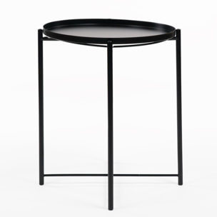 Mesa Auxiliar Nordic Plate Black