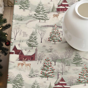 Nappe anti-taches Christmas deer 1225