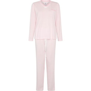 Pijama mujer de pico con corazoncitos