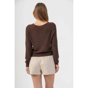 Kocca - Maglia girocollo in lurex Donna