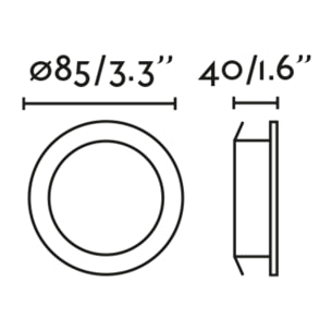 NAIS Lámpara empotrable orientable negro