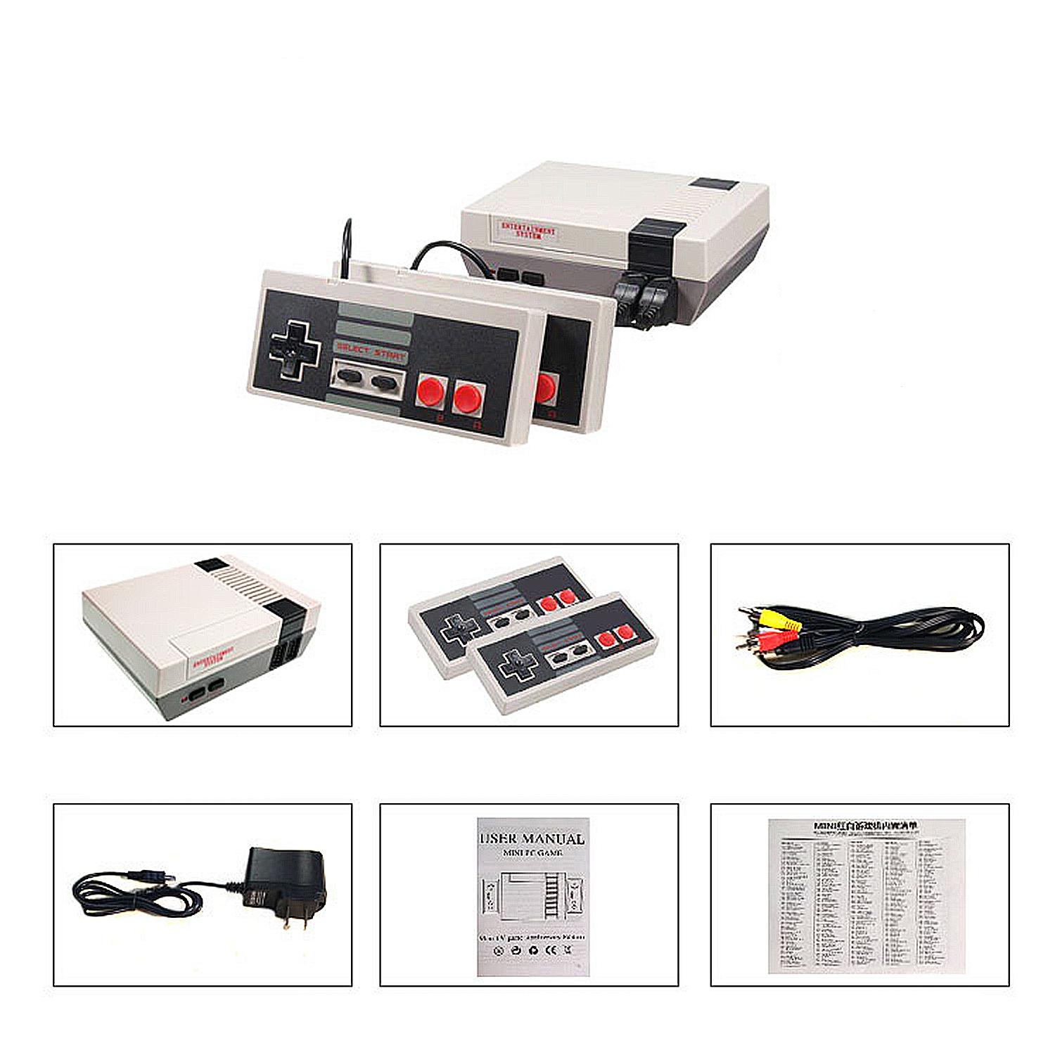 Consola de juegos de escritorio Mini Classic TV Games 620 juegos. 8 bits y doble gamepad (2 botones / 4 botones)