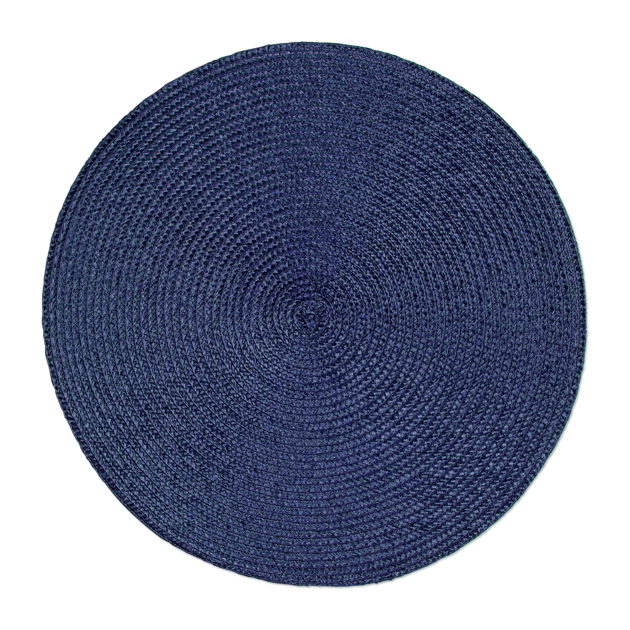 Set de 6 sets de table ronds Excelsa – Round, Polypropylène Bleu Foncé