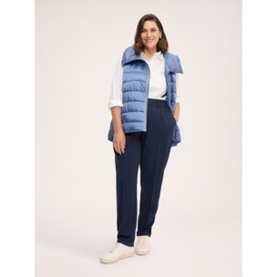 Fiorella Rubino - Piumino lightweight smanicato - Azzurro