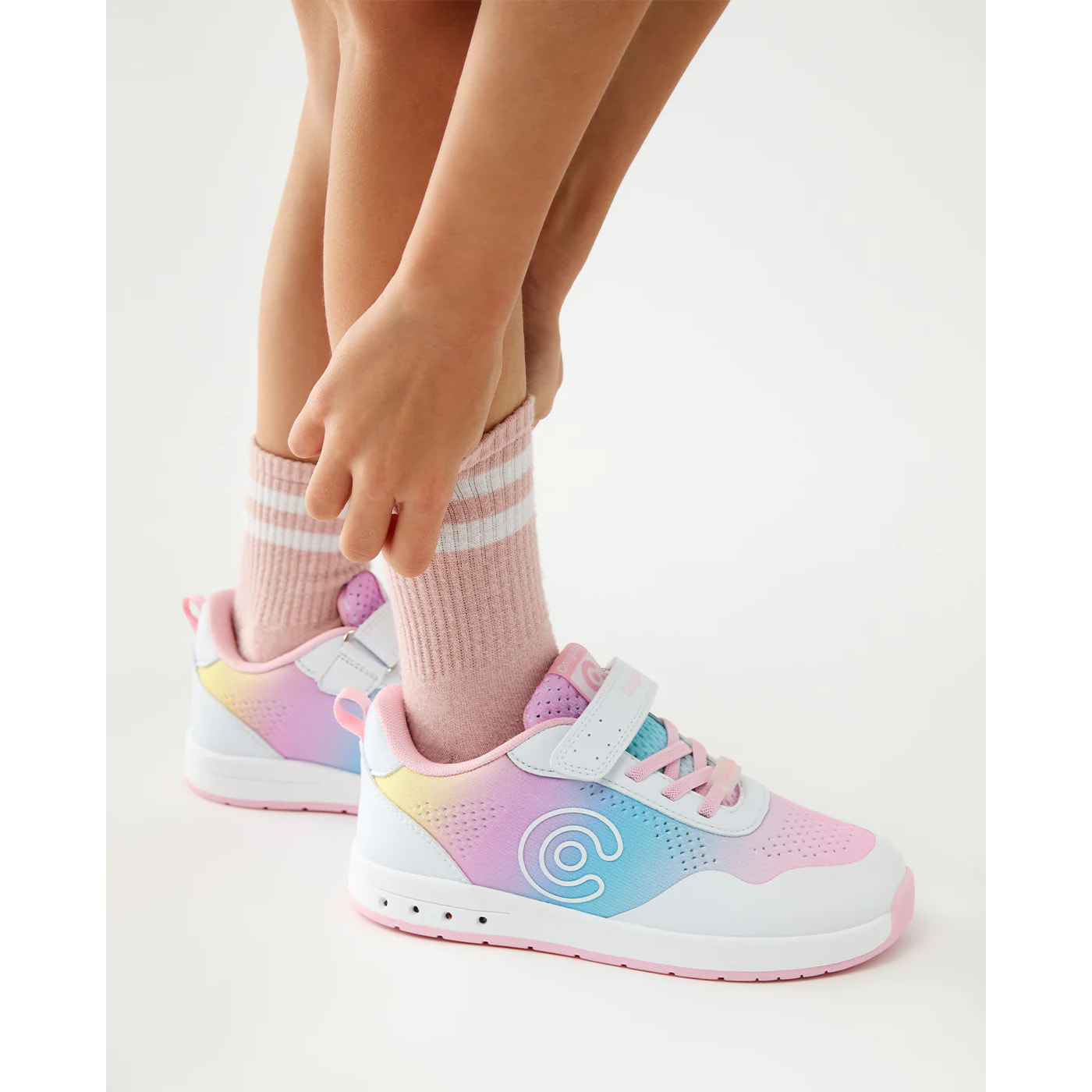 Zapatilla de Niña con Luces Barefoot Goflex con Logo Lateral