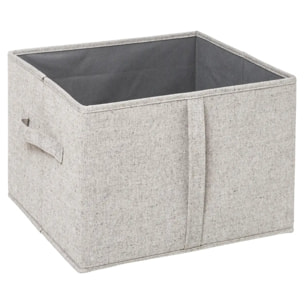 Boîte de rangement 35x31x25cm Gris clair Orga