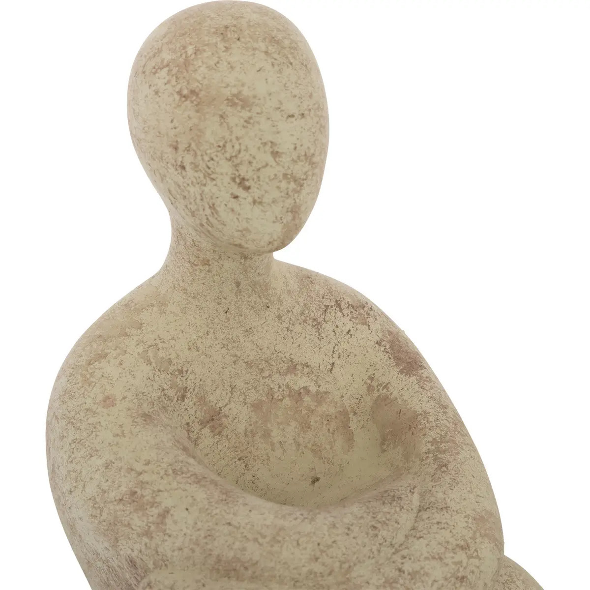 Statue femme Maya résine beige H23cm